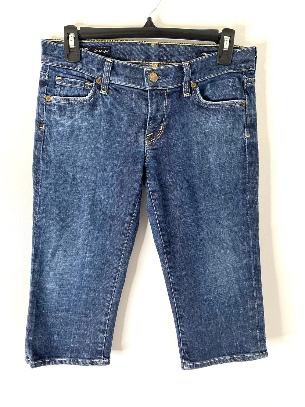 Citizens Of Humanity Bardot Capri Jeans Dark Wash Stretch Y2K